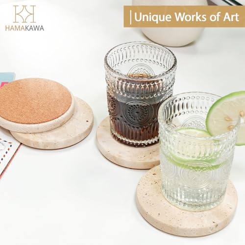 Turkish Natural Marble Coasters Set of 4 (4 Count)