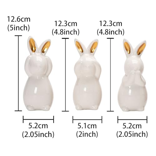 Easter Rabbit Figurine Cute Rabbit Three Donts