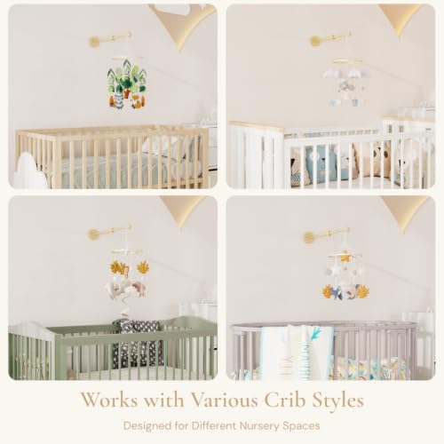 Wooden Wall Mount Crib Mobile Arm