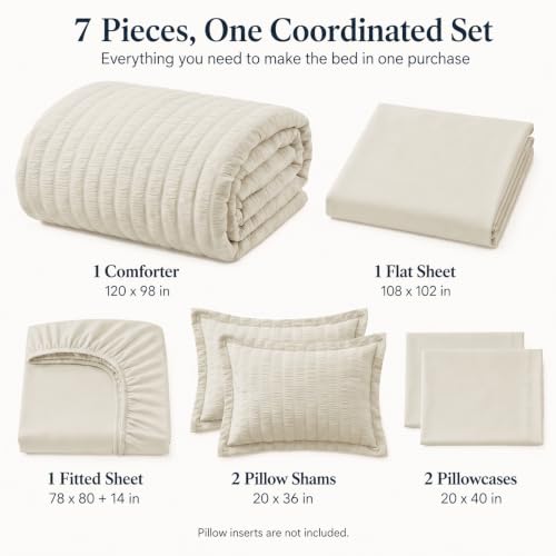 Oversized King Comforter Set 120x98 in
