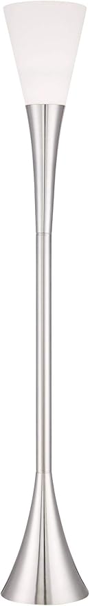 Possini Euro Design Piazza Modern Chic Torchiere Floor Lamp Standing 72 1/2"