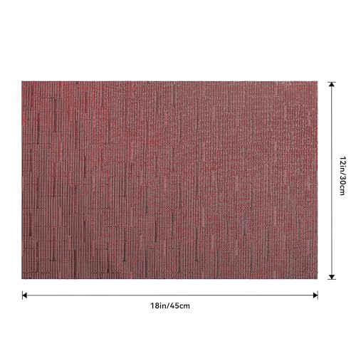 Burgundy Placemats Set of 12 (12 Count)