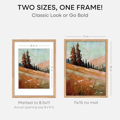 11x15 Natural Oak Picture Frame (3 Count)