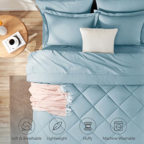 Twin XL Comforter Set Light Blue