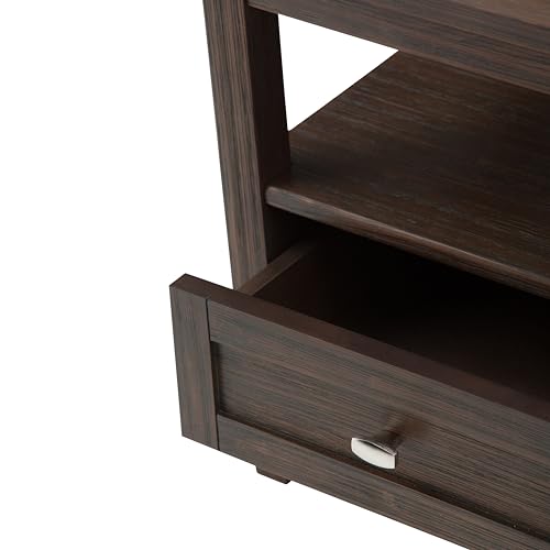 Warm Shaker 24" Bedside Nightstands in Black