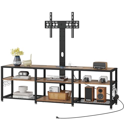 TV Stand with Mount and Power Outlets