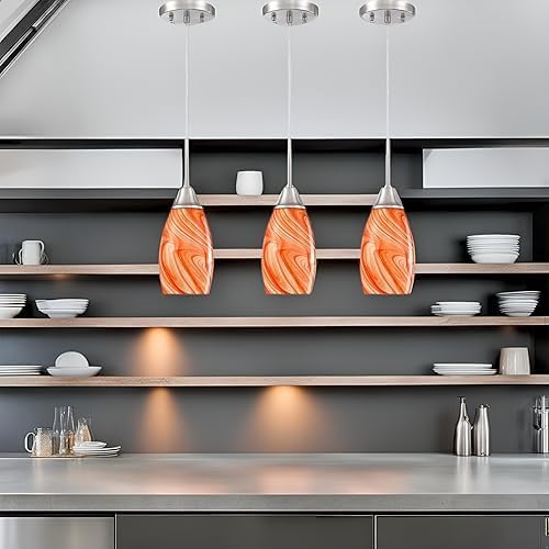 Mini Glass Pendant Light 4.72"