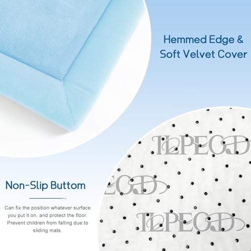 Baby Play Mat for Floor Nursery Muscle Area Rug Playroom Rug 47"x47" Elastic Foam 1.3" Thick Crawling Mat for Babies