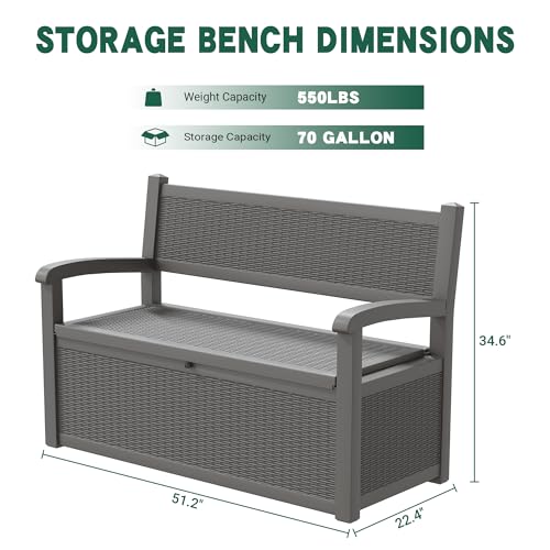 80 Gallon Outdoor Storage Bench