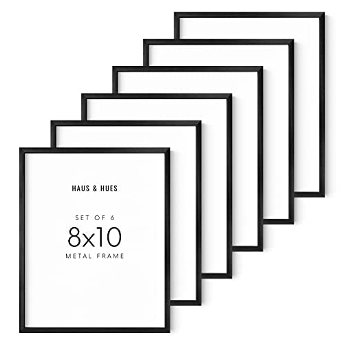 8x10 Black Metal Picture Frames (6 Count)