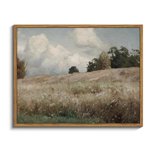 Framed Canvas Wall Art Vintage Decor