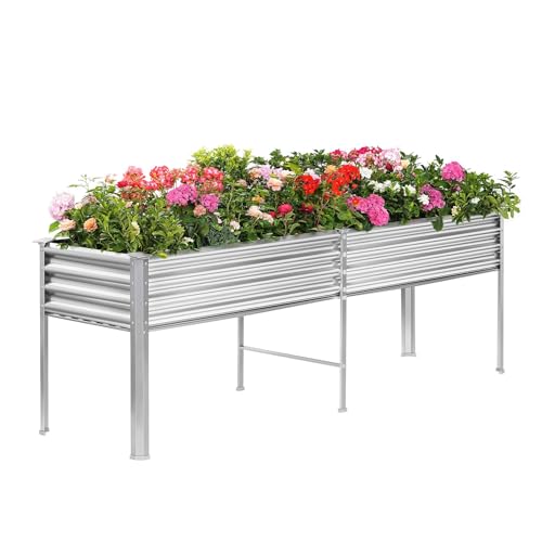 Galvanized Raised Garden Bed with Legs