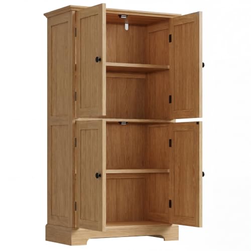 Bathroom Floor Cabinet with Adjustable Shelves