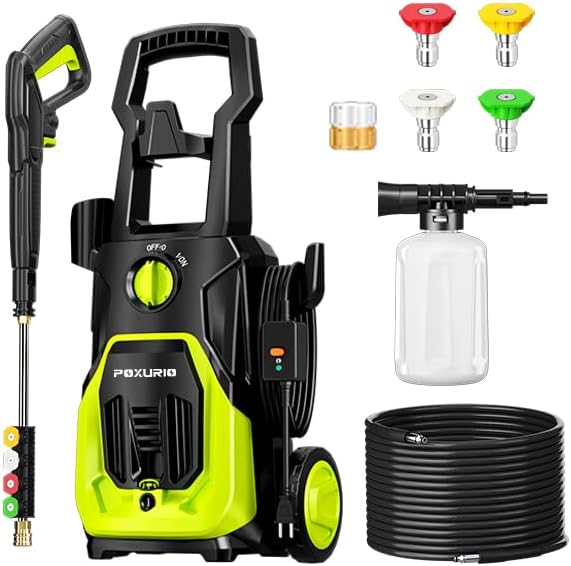 Electric Pressure Washer, 4000PSI 2.8GPM Power Washer, 3-in-1 Self-Priming High Pressure Washer, for Cars, Patio, Deck
