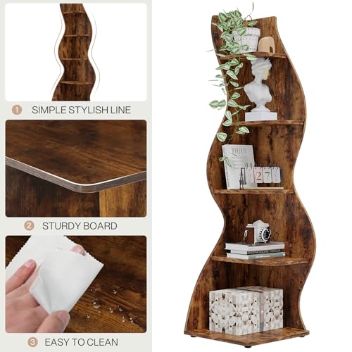 Corner Shelf Rustic 5