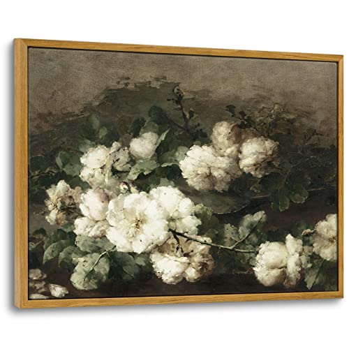 Framed Canvas Wall Art Vintage Decor
