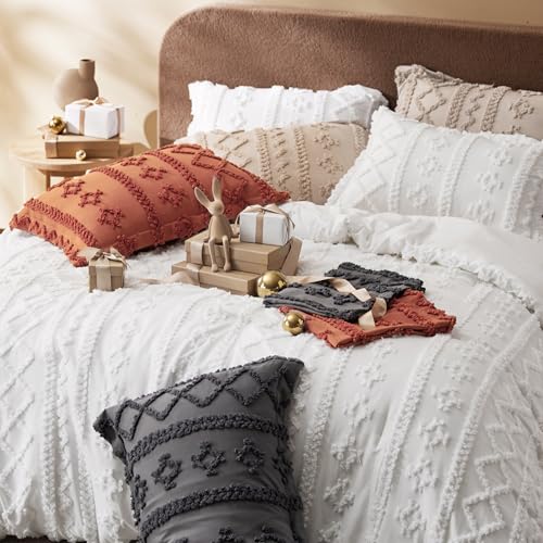 Tufted Boho Comforter Set King Size