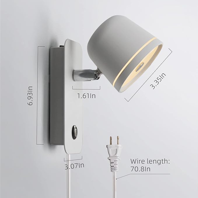 Aisilan LED Plug in Wall Sconce