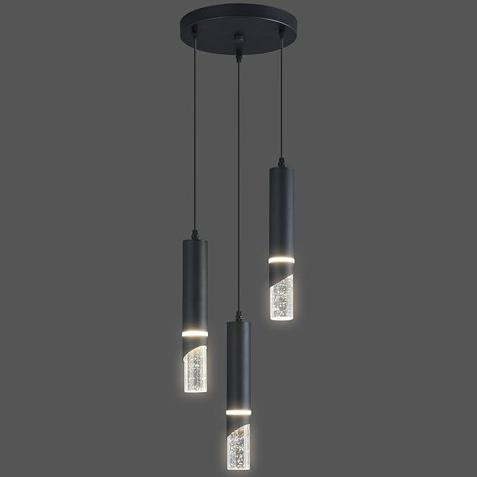 Modern Dimmable Led Pendant Lights Kitchen Island, Sink 18w LED Crystal