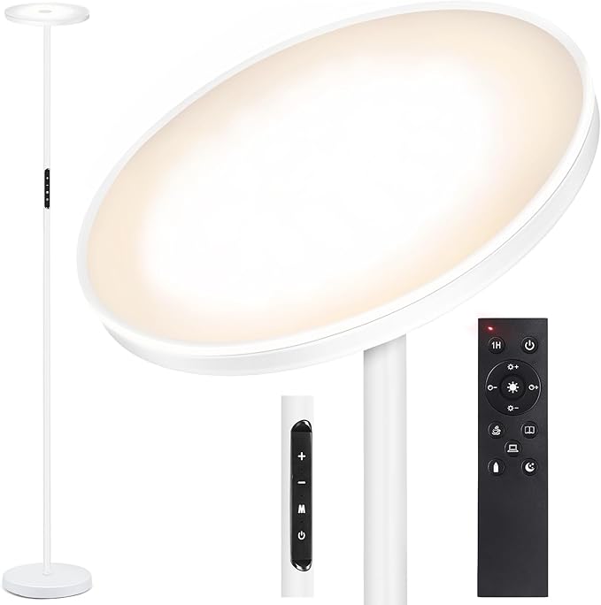 OUTON Floor Lamp, 30W/3000LM LED Modern Torchiere Sky Lamp, Bright Dimmable