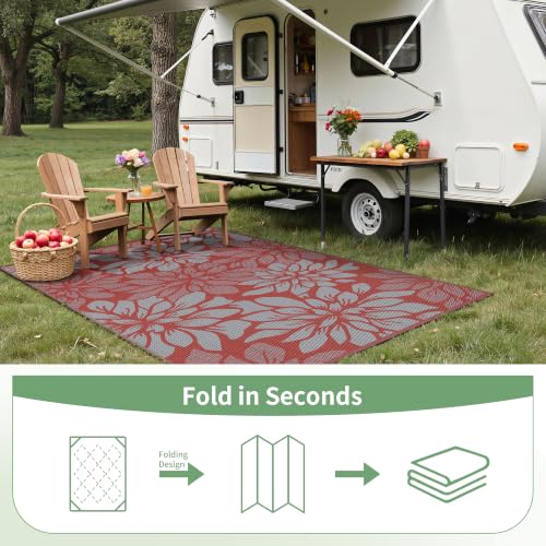 Outdoor Rug Waterproof Plastic Rugs for Patio (40 Sq Ft)