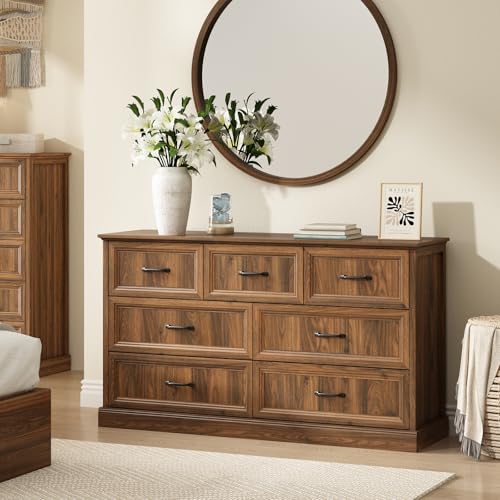 Farmhouse 7 Drawer Dresser for Bedroom