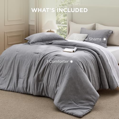 Grey Oversized King Comforter Set