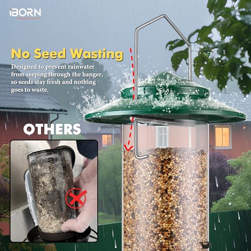 Bird feeders for Outdoors Metal Chew Resistant