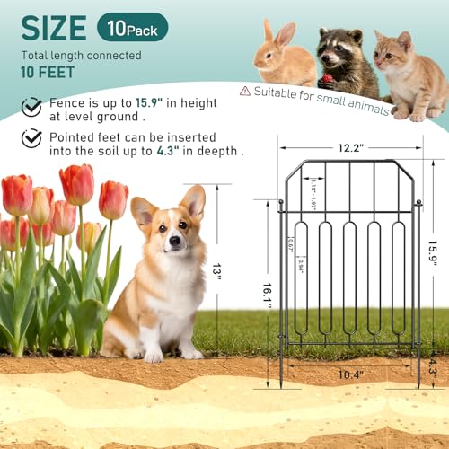 Garden Fence Total 10ft (10 Count)