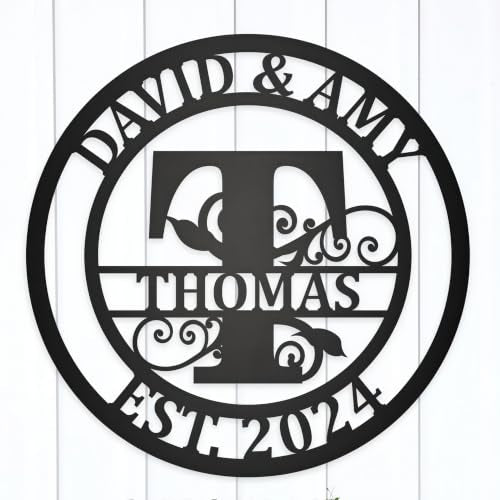 Personalized Metal Monogram Sign