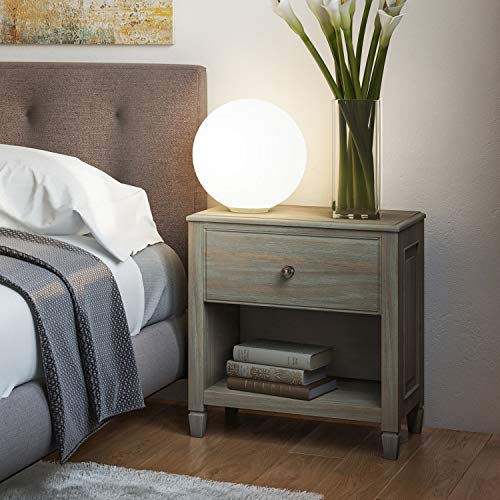 Hunter 20" Wide Solid Mango Nightstand in Refined Natural