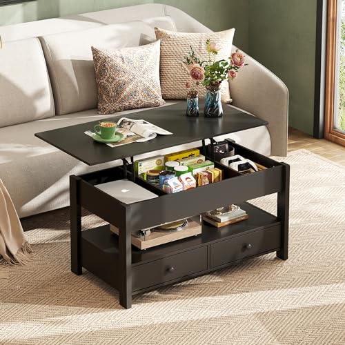 Coffee Table Lift Top Coffee Table with Drawers