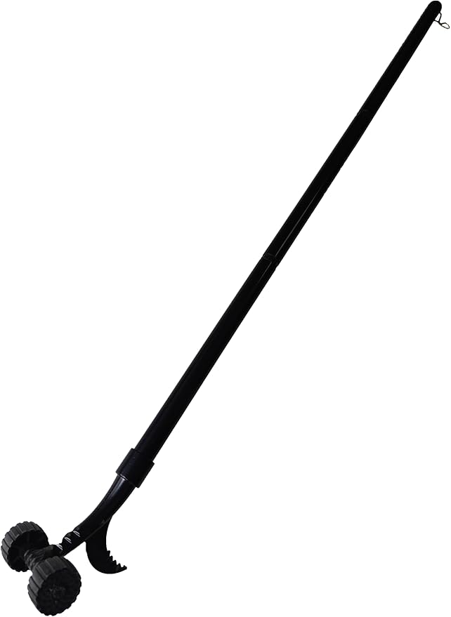 Crevice Weeding Tool with Wheel,Adjustable Handle Length, Allowing for Effortless clearing of Weeds in Corners.