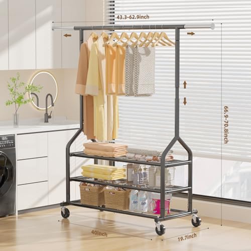 Heavy Duty Clothes Rack Load 556 LBS