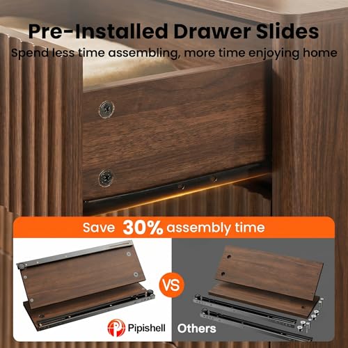 Fluted 6 Drawer Dresser