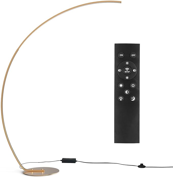 NUÜR Arc Floor Lamp, Arched Bright Floor Lamps