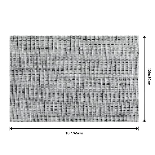Linen Grey Placemats Set of 4 (4 Count)