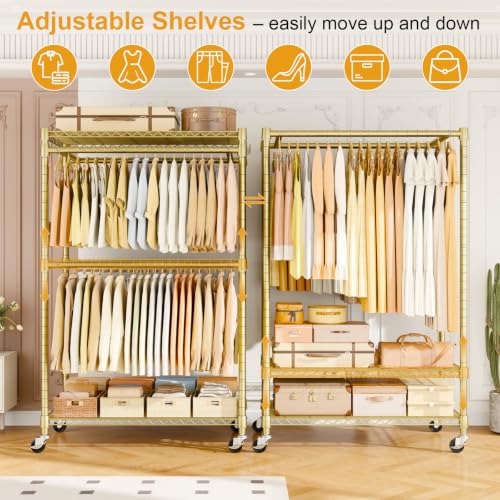 Rolling Clothes Rack