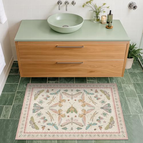 Light Pink Bathroom Rug (6 Sq Ft)