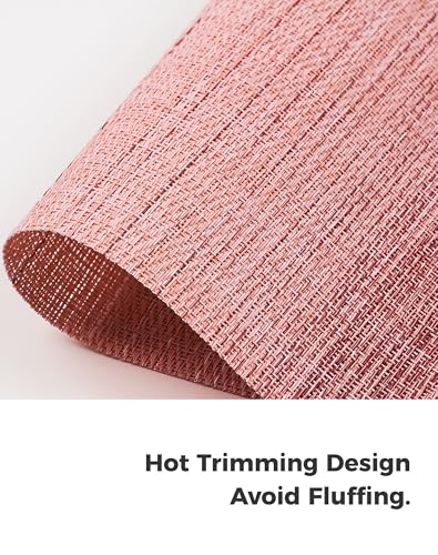 Gradient Pink Woven Placemats Set of 6 (6 Count)