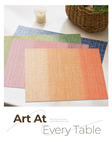 Woven Vinyl Fall Placemats Set of 24 (24 Count)
