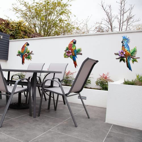 Parrot Tropical Wall Art Decor (3 Count)