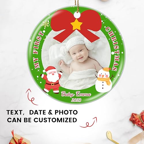 Personalized Babys First Christmas Ornament 2026