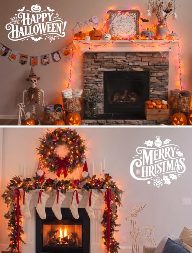 Purple & Orange Halloween Lights (13 Foot)