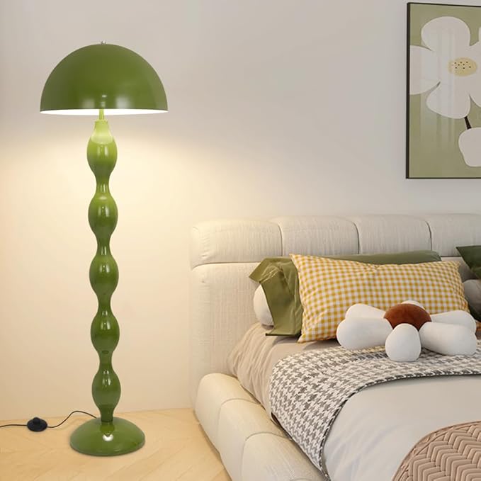 Floor Lamp Creative Green Mushroom Lamp, Standing Lamp