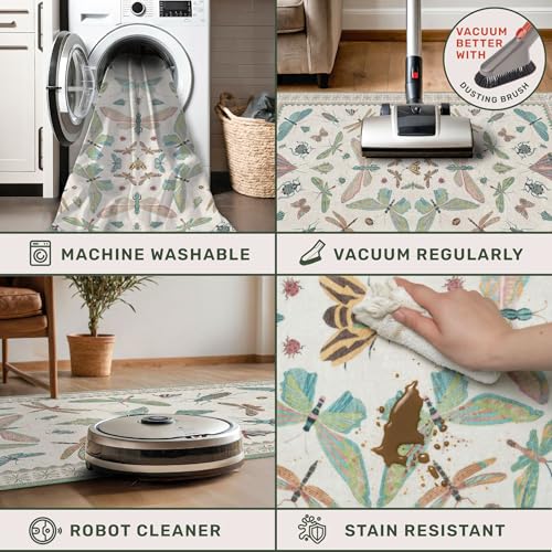 Washable 3x6 Area Rug for Kitchen (18 Sq Ft)