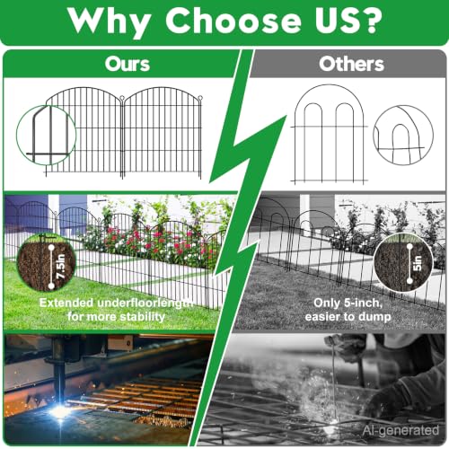 Decorative Garden Fence 32in