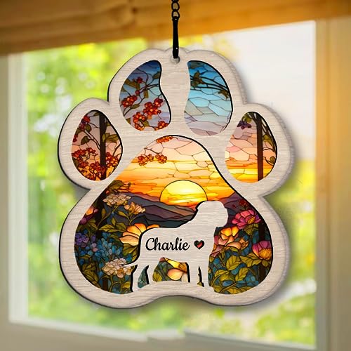 Personalized English Mastiff Suncatcher Dog Memorial Gifts