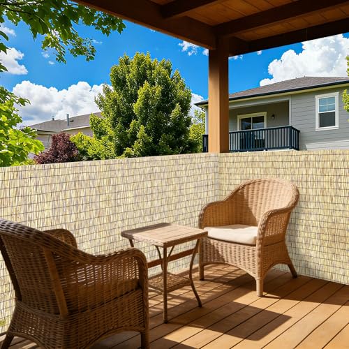 Bamboo Fence Bamboo Screens Outdoor for Patio (64 Sq Ft)