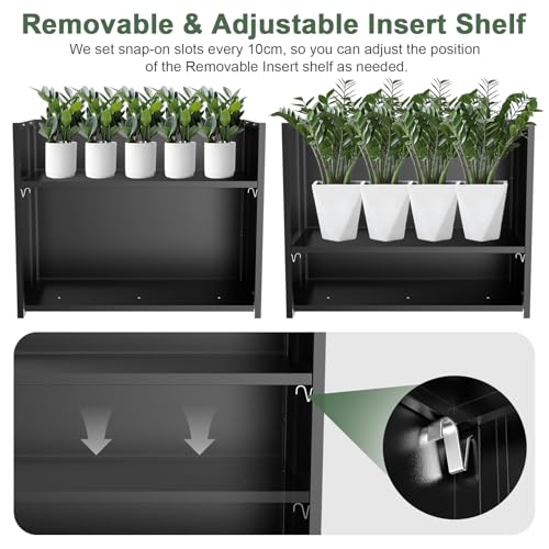 Metal Planter Box for Outdoor Plants 36" L x 12" W x 26" H
